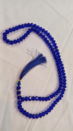 Islamic Salat Prayer Tasbih - 100 Crystal White Beads - Tasbeeh for Dhikr, Zikr, and Meditation (Dark Blue) - Image 4