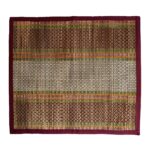 Korai River Grass Portable Puja Mat (Multicolor, 18" X 18") -4 Piece - Image 4