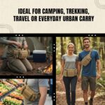 CARRY TRIP Tactical Waist Bag for Men - Military Fanny Pack with Adjustable Strap, Multiple Pockets & Molle Design - Outdoor Camping, Hiking, Travel, Chest Pouch Utility Sling Belt Bag (Brown) - Image 5