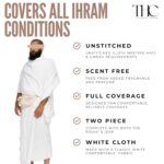 Men's Ihram for Hajj & Umrah - Sweat Absorbent, Comfortable, Fully Opaque, 2-Piece Towel Set, Ehram Ahram 110 x 210cm, Ideal for Muslim Men - Image 5