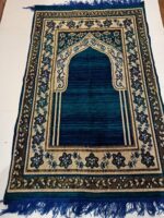 KETOSTICS® Stylish Printed Prayer Mat (Blue, Chenille, 4x2 Feet) - Image 7