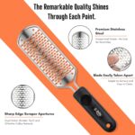 Beauté Secrets Essentials Pedicure Foot File Callus Remover, Foot Scrubber Removes Hard Skin, Can Be Used On Both Dry And Wet Feet, Foot Rasp (Black) - Image 4