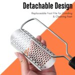 Beauté Secrets Essentials Pedicure Foot File Callus Remover, Foot Scrubber Removes Hard Skin, Can Be Used On Both Dry And Wet Feet, Foot Rasp (Black) - Image 6