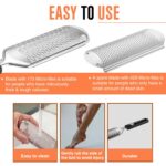 Beauté Secrets Essentials Pedicure Foot File Callus Remover, Foot Scrubber Removes Hard Skin, Can Be Used On Both Dry And Wet Feet, Foot Rasp (Black) - Image 7