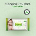 Bodyguard Aloe Vera Based Natural Wet Wipes For Babies With Goodness Of Vitamin E | For Moisturizing Skin | Antibacterial Baby Wipes | Combo of 3 x 72 Pieces (216) - Image 4