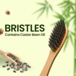 Vernam Orion Bamboo Toothbrush | Biodegradable | Soft Bristles| Plastic-Free Soft Toothbrush | Manual Toothbrush for Adults - Sustainable and Gentle Oral Care | Pack of 1 | 3 Brushes - Image 3