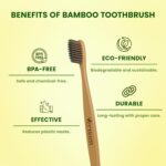 Vernam Orion Bamboo Toothbrush | Biodegradable | Soft Bristles| Plastic-Free Soft Toothbrush | Manual Toothbrush for Adults - Sustainable and Gentle Oral Care | Pack of 1 | 3 Brushes - Image 5
