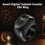 Smart Tasbih Zikr Ring, 18mm 20mm 22mm, Digital Tasbeeh Counter with LED Display, Rechargeable Muslim Prayer Timing Reminder - Image 3