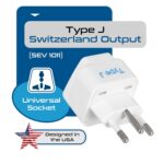 Ceptics India to Switzerland, Rwanda, Liechtenstein (Type J) Travel Adapter Plug - CE Certified - RoHS Compliant (GP-11A) - Image 8