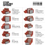 FATMUG Packing Cubes/Travel Pouch/Bagpack Suitcase Organiser Set of 4 - Small Size - Orange - Image 7