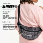 SUPERVEK Waist Bag for Men Women - Cross Body Shoulder Bags for Man Woman - Small Side Bag with Waterproof Zipper - Travel Hiking Hip Fanny Pack - Stylish Mini Chest Belt Bag Pouch - Bandana - Image 3