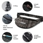 SUPERVEK Waist Bag for Men Women - Cross Body Shoulder Bags for Man Woman - Small Side Bag with Waterproof Zipper - Travel Hiking Hip Fanny Pack - Stylish Mini Chest Belt Bag Pouch - Bandana - Image 7