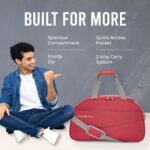 Aristocrat Polyester Rookie Duffle Bag (E) 62 Red, 30 cm - Image 4