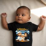 Ramadan Mubarak Baby Romper | Newborn Muslim Festival Onesie for Boys & Girls | Soft Cotton Baby Bodysuit for Ramadan Celebration Photoshoot | Infant Outfit 0-12 Months | - Image 5