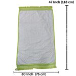Petals Dreams Janamaz Prayer Mat, Soft, Thick, Anti Skid Base, Large (4x2.5 feet) (Light Green-S) - Image 3