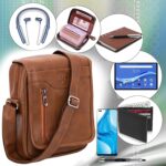 Storite PU Leather Small Sling Bag For Man Side Bag Crossbody Travel Office Business Messenger One Side Shoulder Bag for Men & Women - Tan Brown (20 x 7 x 25.5 Cm) - Image 6