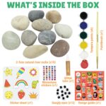Kalakaram DIY Rock Painting Kit | Painting Kit for Kids Ages 4, 5, 6, 7, 8, 9, 10, 11, 12, 13, 14, Multicolor | Mess Free Art & Craft Activity for Girls & Boys, Craft Kits & Supplies | Stone Color Art, Gifts for Adults - Image 4