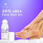 Azah 20% Urea Foot Roll on for Cracked Heels [50 ML] | 2% Lactic Acid, Olive Oil & Vitamin E | Dry and Crack Heel Repair Foot Cream | Exfoliates Dead Skin & Moisturise Repairs Rough Feet - Image 3