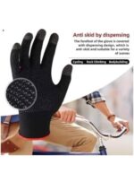 Hand Gloves for Women Sun Protection Summer Cooling Black Bike Gloves for Cycling Fishing, Non-Slip Touch Screen Mesh Breathable Full Finger, UPF 50+ - Image 5