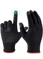 Hand Gloves for Women Sun Protection Summer Cooling Black Bike Gloves for Cycling Fishing, Non-Slip Touch Screen Mesh Breathable Full Finger, UPF 50+ - Image 6