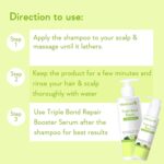 WishCare Triple Bond Repair Shampoo For Frizzy Hair & Dry Hair | Repairs Damaged & Frizzy Hair, Reduces Hair Breakage | With AminoPeptide Complex & PCA | For All Hair Types | 250ml - Image 7