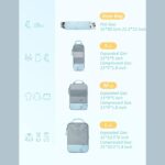 Tressential Compression Packing Cubes | 4 Set Travel Luggage Organizer Cubes for Travel, Expandable Luggage Suitcase Organizer, Lightweight Packing Organizers (Polyester, 4 Piece Set, Blue) - Image 6