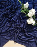 Premium Jersey Hijab Scarf, Soft Cotton Blend, Navy blue - Image 6