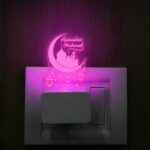 Ramadan Mubarak Led Lamp Multicolored Light Gift Ideas for Family Friends, Ramazan Islamic Gifts (Plug Night lamp) - Image 4
