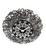 Craftique ayatul kursi Wall Clock Arabic Wall Clock for Home Islamic Wall Clock Big Size Islamic Watch Wall Clock Muslim Watch Big Size Wall Clock Islamic Wall Art - Image 5