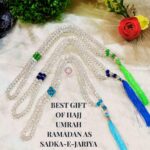 Islamic Prayer Crystal Beads Tasbeeh with Silk Tassel, Skyblue Green Nevy Blue Color For Dhikar Best Gift of Hajj Umrah, Ramadan as Sadqa-e-Jariya Set of 3 - Image 5