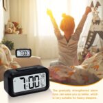 Kadio Digital Black Clock, Plastic, 8W x 14H Centimeters - Image 6