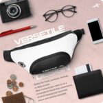 Vector X Stylish Waist Travel Hiking Chest/Fanny Bag with Adjustble Waist Belt, Pouch Sports Pack for Men and Women Premium Stitching, Handy,Versatile, Waterproof Bum Bag (White) - Image 4