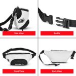 Vector X Stylish Waist Travel Hiking Chest/Fanny Bag with Adjustble Waist Belt, Pouch Sports Pack for Men and Women Premium Stitching, Handy,Versatile, Waterproof Bum Bag (White) - Image 7