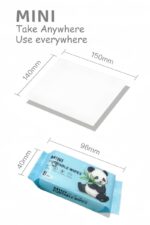 64 Mini Wet Wipes, Disposable Pocket Water Tissues for Kids & Adults, Alcohol & Fragrance Free, Skin-Safe Baby Wipes for Hand & Face, Travel-Friendly Pack (Sky Blue, 64 Wipes X 1 Pack) - Image 6