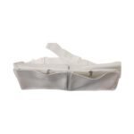 Haj & Umrah Waist Belt, White, Dual Zippered Compartments, Adjustable Strap with Buckle Closure - Image 3