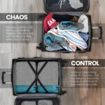 FATMUG Polyester Packing Cubes Travel Pouch Bag, Clothes Organiser Set Of 4(2 Large, 2 Medium) - Sky Blue - Image 4