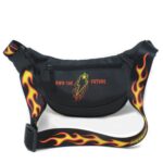 Supervek Pro Waist Bag for Men & Women – Lightweight Crossbody Waist Bag Chest Fanny Pack Pouch with Water Proof Zipper– Hip Belt Bag for Travel, Hiking, Festivals, Cycling & Outdoors- Lit Fire - Image 3