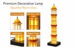 Islamic Minaret LED Table Lamp – Mosque Tower Style Decorative Night Light with Warm Ambient Lighting, Elegant Islamic Home Decor Lamp for Living Room, Bedroom & Ramadan Gift - Image 4