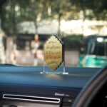 MWL® Islamic Car Dashboard Decoration | Safar Dua Travel Prayer Acrylic Stand | Gold & Silver Finish | Spiritual Protection Ornament for Car Interior |Ramadan Eid Muslim Gift (9X6 CMS) (Golden) - Image 5