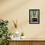 Makah Medina Sharif Mecca Madina Islamic Religious Holy Islam Haj Land Painting Wall Art for Home Office Living Room Photo Frame Without Glass (10 x 14 Inch) - Image 3
