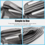 Maxbell Waterproof Waist Bag for Men – Travel Pouch & Passport Holder | Small Fanny Pack & Sling Bag (Light Black) - Image 3