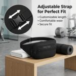 Travel Money Belt Waist Pouch – Lightweight Secure Fanny Pack for Hiking, Travel, Camping, Running & Sports, Multi-Utility Waist Bag (Black) - Image 3