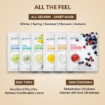 Mirabelle Fairness Face Mask Sheets For Glowing Skin, Hydration & Brightening | For All Skin Types, Women & Men | Korean Sheet Mask Combo Pack Of 6 (Each 25 ml) - Image 5