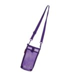 Water Bottle Carrier Nylon Mesh Water Bottle Holder for School Sports Travel Purple| Sports Equipment | Outdoor Sports Gear | Exercise Gear - Image 5