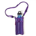 Water Bottle Carrier Nylon Mesh Water Bottle Holder for School Sports Travel Purple| Sports Equipment | Outdoor Sports Gear | Exercise Gear - Image 9