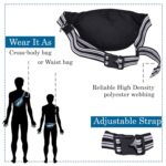 F Gear Enzo Blue Unisex |Crossbody Chest Bag|Fanny Pack for Hiking Travel Camping Running Sports Outdoors Money Wallet Pouch |Belt with Adjustable Strap|Water-Resistant|Made in India|1 Year Warranty - Image 4