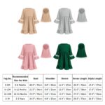 ODASDO Newborn Infant Baby Girls Prayer Dress Muslim Clothes for Toddler Kids Long Sleeve Abaya with Hijab Two Piece Set - Image 6