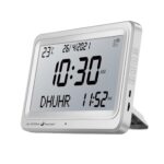 Muslim Prayer Clock Digital Clock Table Clock Party Azan Alarm Clock Islamic White White Screen - Image 4