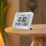 Muslim Prayer Clock Digital Clock Table Clock Party Azan Alarm Clock Islamic White White Screen - Image 5