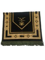 Turkish Velvet Anti Skid Janemaz Prayer Rug (451, Green, 2x4) - Image 3